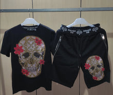 Load image into Gallery viewer, Mens Joggers Sets Clothing Fashion designer Tracksuit Men Short Sleeve Suit Men Casual