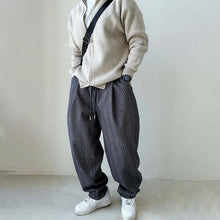 Load image into Gallery viewer, Mens Pants Casual Acrylic Pants Autumn Streetwear Fashion Personality Versatile Trend Comfort Wide-Leg Pants Men'S Clothing