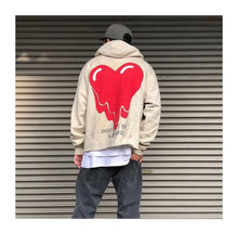 Load image into Gallery viewer, Mens Clothing Vintage graffiti destroys dirty painted high street loose casual hoodies ropa hombre