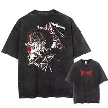 Load image into Gallery viewer, New Arrival Mens Clothes Tee Shirt Homme Graphic T-Shirts Men Tshirt for Men Ropa Hombre Anim Printed Washed Men Clothing 61329