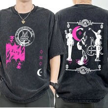 Load image into Gallery viewer, Mens Clothes My Chemical Romance Punk Band Casual Washed Short Sleeved Round Neck Y2k Tshirt Men Clothing New in Top Tees