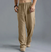 Load image into Gallery viewer, Mens Summer Casual Cotton Linen Loose Drawstring Yoga Pants Trousers Men Clothing Pantalones De Hombre Mens Pants