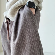 Load image into Gallery viewer, Mens Pants Casual Acrylic Pants Autumn Streetwear Fashion Personality Versatile Trend Comfort Wide-Leg Pants Men'S Clothing