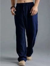 Load image into Gallery viewer, Mens Summer Casual Cotton Linen Loose Drawstring Yoga Pants Trousers Men Clothing Pantalones De Hombre Mens Pants