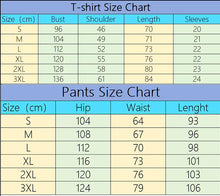 Load image into Gallery viewer, Mens Tracksuit Printed Casual Short Sleeve Daily Sports Jogging Man Clothing Single Piece T-shirt Pants Spring Summer Sportswear