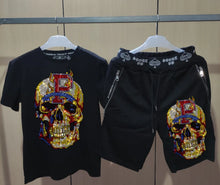 Load image into Gallery viewer, Mens Joggers Sets Clothing Fashion designer Tracksuit Men Short Sleeve Suit Men Casual