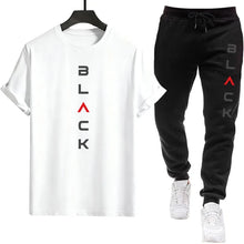 Load image into Gallery viewer, Mens Tracksuit Printed Casual Short Sleeve Daily Sports Jogging Man Clothing Single Piece T-shirt Pants Spring Summer Sportswear