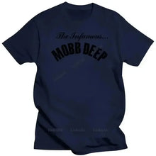 Load image into Gallery viewer, Mens Brand Fashion T-shirt Summer T Shirts Mobb Deep Mens Infamous on Red T-shirt Red Unisex Short Sleeve Male Casual Tee-shirt