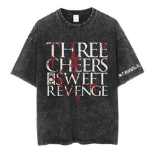 Load image into Gallery viewer, Mens Clothes My Chemical Romance Punk Band Casual Washed Short Sleeved Round Neck Y2k Tshirt Men Clothing New in Top Tees
