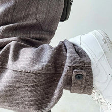Load image into Gallery viewer, Mens Pants Casual Acrylic Pants Autumn Streetwear Fashion Personality Versatile Trend Comfort Wide-Leg Pants Men'S Clothing