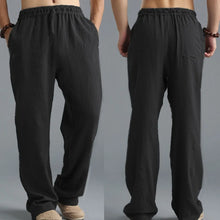 Load image into Gallery viewer, Mens Summer Casual Cotton Linen Loose Drawstring Yoga Pants Trousers Men Clothing Pantalones De Hombre Mens Pants
