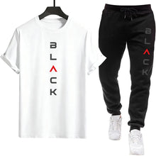Load image into Gallery viewer, Mens Tracksuit Printed Casual Short Sleeve Daily Sports Jogging Man Clothing Single Piece T-shirt Pants Spring Summer Sportswear
