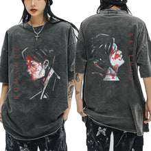 Load image into Gallery viewer, Mens Clothes My Chemical Romance Punk Band Casual Washed Short Sleeved Round Neck Y2k Tshirt Men Clothing New in Top Tees