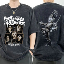 Load image into Gallery viewer, Mens Clothes My Chemical Romance Punk Band Casual Washed Short Sleeved Round Neck Y2k Tshirt Men Clothing New in Top Tees