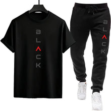 Load image into Gallery viewer, Mens Tracksuit Printed Casual Short Sleeve Daily Sports Jogging Man Clothing Single Piece T-shirt Pants Spring Summer Sportswear