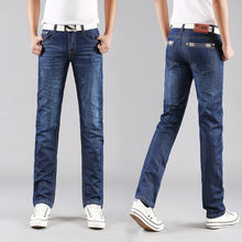 Load image into Gallery viewer, Classic Men's Casual Mid-Rise Straight Denim Jeans