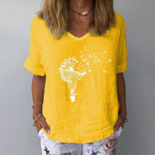 Load image into Gallery viewer, Casual Floral Print Women Elegant V Neck Short Sleeve