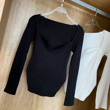 Load image into Gallery viewer, Square Collar Long Sleeve Woman's Sweater