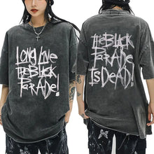 Load image into Gallery viewer, Mens Clothes My Chemical Romance Punk Band Casual Washed Short Sleeved Round Neck Y2k Tshirt Men Clothing New in Top Tees
