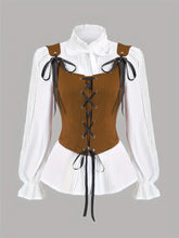 Load image into Gallery viewer, European and American fashion women's clothing, corsets, tops, halter tops from the Medieval and Renaissance periods
