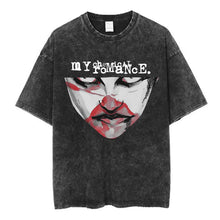 Load image into Gallery viewer, Mens Clothes My Chemical Romance Punk Band Casual Washed Short Sleeved Round Neck Y2k Tshirt Men Clothing New in Top Tees
