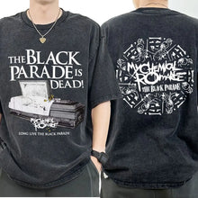 Load image into Gallery viewer, Mens Clothes My Chemical Romance Punk Band Casual Washed Short Sleeved Round Neck Y2k Tshirt Men Clothing New in Top Tees
