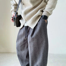 Load image into Gallery viewer, Mens Pants Casual Acrylic Pants Autumn Streetwear Fashion Personality Versatile Trend Comfort Wide-Leg Pants Men'S Clothing
