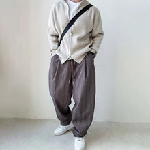 Load image into Gallery viewer, Mens Pants Casual Acrylic Pants Autumn Streetwear Fashion Personality Versatile Trend Comfort Wide-Leg Pants Men'S Clothing
