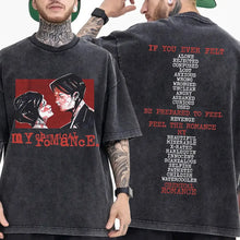 Load image into Gallery viewer, Mens Clothes My Chemical Romance Punk Band Casual Washed Short Sleeved Round Neck Y2k Tshirt Men Clothing New in Top Tees
