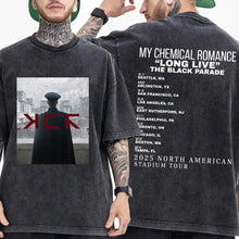Load image into Gallery viewer, Mens Clothes My Chemical Romance Punk Band Casual Washed Short Sleeved Round Neck Y2k Tshirt Men Clothing New in Top Tees
