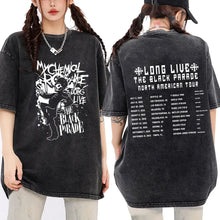 Load image into Gallery viewer, Mens Clothes My Chemical Romance Punk Band Casual Washed Short Sleeved Round Neck Y2k Tshirt Men Clothing New in Top Tees

