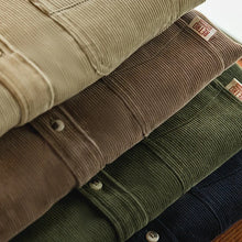 Load image into Gallery viewer, Maden Men's Shirt Casual Corduroy Long Sleeve Shirts Slim Fit Overcoat Spring Fleece Jacket Men's Clothing Retro Fashion Blouses

