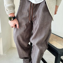 Load image into Gallery viewer, Mens Pants Casual Acrylic Pants Autumn Streetwear Fashion Personality Versatile Trend Comfort Wide-Leg Pants Men'S Clothing
