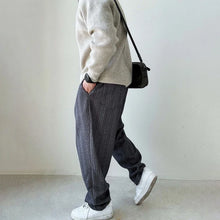 Load image into Gallery viewer, Mens Pants Casual Acrylic Pants Autumn Streetwear Fashion Personality Versatile Trend Comfort Wide-Leg Pants Men'S Clothing
