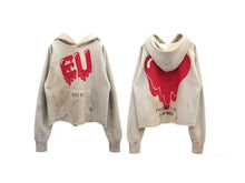 Load image into Gallery viewer, Mens Clothing  Vintage graffiti destroys dirty painted high street loose casual hoodies ropa hombre
