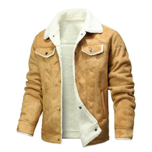 Load image into Gallery viewer, Men Clothing High Quality Male Thicken Leather Jacket Mens Warm Jacket Youth Fashion Casual Coat Winter Men Suede Leather Coat
