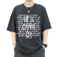 Load image into Gallery viewer, Mens Clothes My Chemical Romance Punk Band Casual Washed Short Sleeved Round Neck Y2k Tshirt Men Clothing New in Top Tees
