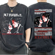 Load image into Gallery viewer, Mens Clothes My Chemical Romance Punk Band Casual Washed Short Sleeved Round Neck Y2k Tshirt Men Clothing New in Top Tees
