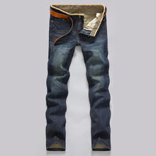 Load image into Gallery viewer, Classic Men's Casual Mid-Rise Straight Denim Jeans
