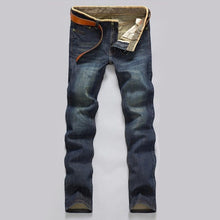 Load image into Gallery viewer, Classic Men's Casual Mid-Rise Straight Denim Jeans
