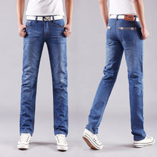 Load image into Gallery viewer, Classic Men's Casual Mid-Rise Straight Denim Jeans
