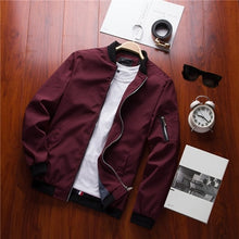 Load image into Gallery viewer, DIMUSI Spring Men's Bomber Zipper Jacket
