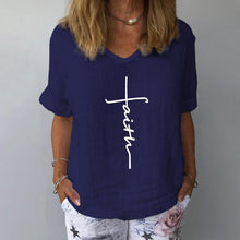 Load image into Gallery viewer, Casual Floral Print Women Elegant V Neck Short Sleeve
