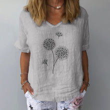 Load image into Gallery viewer, Casual Floral Print Women Elegant V Neck Short Sleeve
