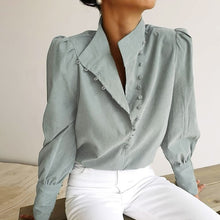Load image into Gallery viewer, Elegant Womans Turtleneck Blouse
