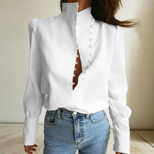 Load image into Gallery viewer, Elegant Womans Turtleneck Blouse
