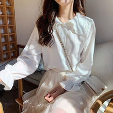 Load image into Gallery viewer, Women Solid Simple Korean Style Blouses
