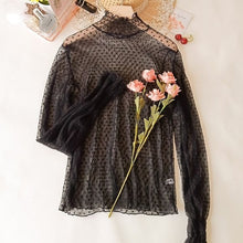 Load image into Gallery viewer, Transparent Loose Women's Lace Blouse

