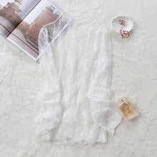 Load image into Gallery viewer, Transparent Loose Women's Lace Blouse
