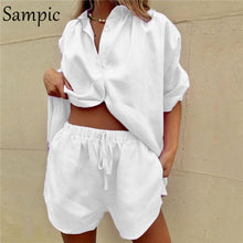 Load image into Gallery viewer, Women's  Lounge Wear Shorts Set
